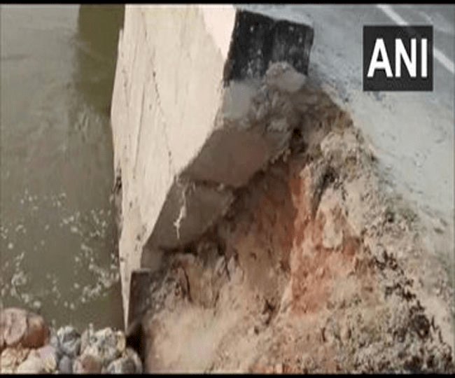 बिहार: गोपालगंज में 263 करोड़ के सत्तइरघाट महापुल का एप्रोच रोड धवस्त, सीएम नीतिश ने 29 दिन पहले किया था उद्घाटन