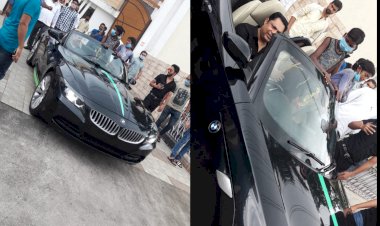 धनबाद: कांग्रेस लीडर रणविजय  सिंह ने अनोखे तरीके से मनाया अपना जन्म दिन, बेसहारा बच्चों को उपहार दिये, BMW कार में सैर कराया