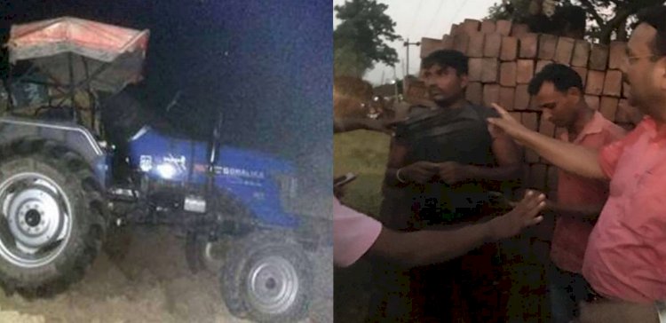 पाकुड़: महेशपुर में बालू माफिया ने  सीओ व सीआई को ट्रैक्टर से कुचलने की कोशिश, ड्राइवर अरेस्ट