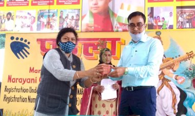 धनबाद: दिव्यांग बच्चों की स्कूल पहला कदम में एसडीएम का स्वागत