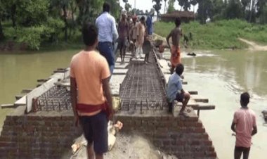 बिहार: सुशासन की सरकार ने  नहीं सुनी गुहार, गया जिले के बुधौल के लोगों ने चंदा कर बना लिया  पुल