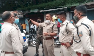 धनबाद: एसएसपी ने किया टाउन एरिया का निरीक्षण, क्राइम कंट्रोल की रणनीति बनायी