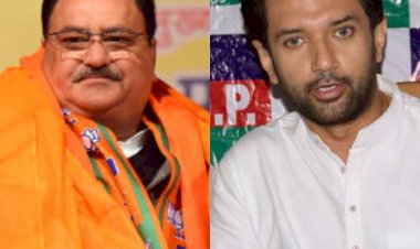 बिहार: बीजेपी प्रसिडेंट जेपी नड्डा से मिले चिराग पासवान, लोजपा के लिए 27+3 सीटों के ऑफर पर सहमति बनने की संभावना