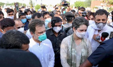 UP: हाथरस जाने के दौरान  हंगामा मामला में प्रशासन एक्शन में,राहुल व प्रियंका गांधी समेत 203 के खिलाफ FIR