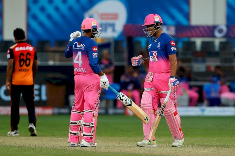 IPL 2020 SRH vs RR:राजस्थान ने हैदराबाद को पांच विकेट से हराया,राहुल तेवतिया की शानदार 45 रन की पारी