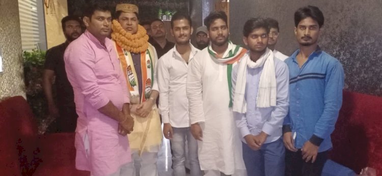 बिहार: झारखंड कांग्रेस के सचिव रणविजय का मघुबनी में स्वागत