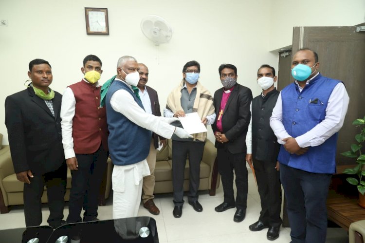 सीएम हेमंत सोरेन से मिला ऑल चर्च लीडर्स कॉउन्सिल ऑफ झारखंड का डेलीगेशन