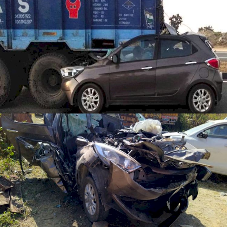 झारखंड: रांची-टाटा रोड एक्सीडेंट में तीन की मौत, दो जख्मी, बहन को एयरपोर्ट पहुंचाकर टाटा लौट रहे इकलौते भाई की कार ट्रक में घुसी