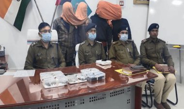 चतरा: उग्रवादियों के नाम आतंक मचाने वाले चार अरेस्ट, तेतरियाखाड़ कोलियरी में पांच ट्रकों में की थी आगजनी