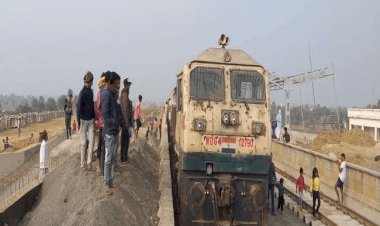 गोड्डा से हंसडीहा तक नवनिर्मित रेलखंड पर मालगाड़ी का ट्रायल सफल