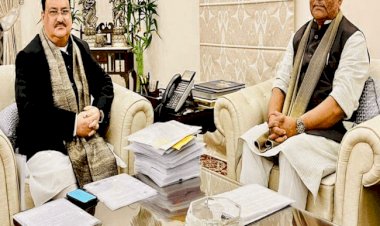 नई दिल्ली: BJP प्रसिडेंट जेपी नड्डा से मिले Dy CM तारकिशोर, कैबिनेट मिनिस्टर के नाम व मनोनयन कोटे के एमएलसी कैंडिडेट पर हुई चर्चा