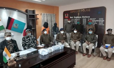 चईबासा: चक्रधरपुर के केरा गांव से 3 नक्सली अरेस्ट, देसी कट्टा, मोबाइल समेत कई अन्य सामान जब्त