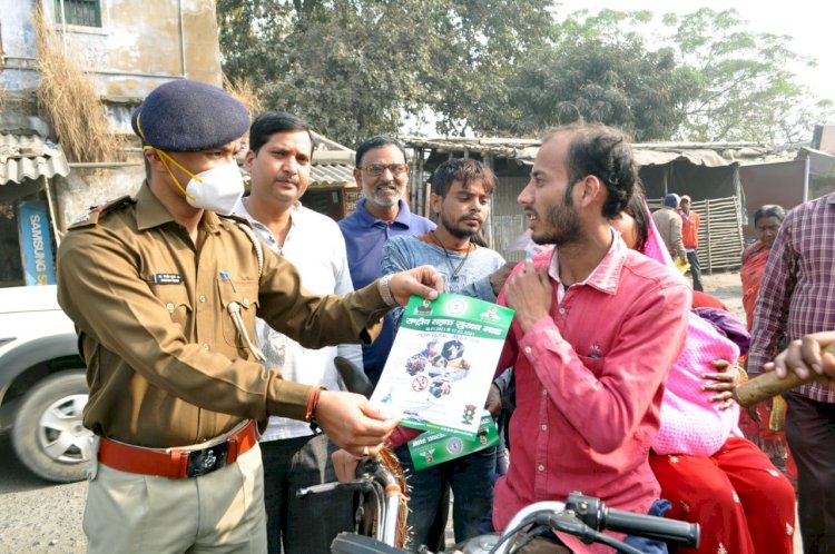धनबाद:एनएचएआई टीम ने निरसा में चलाया सड़क सुरक्षा जागरुकता अभियान