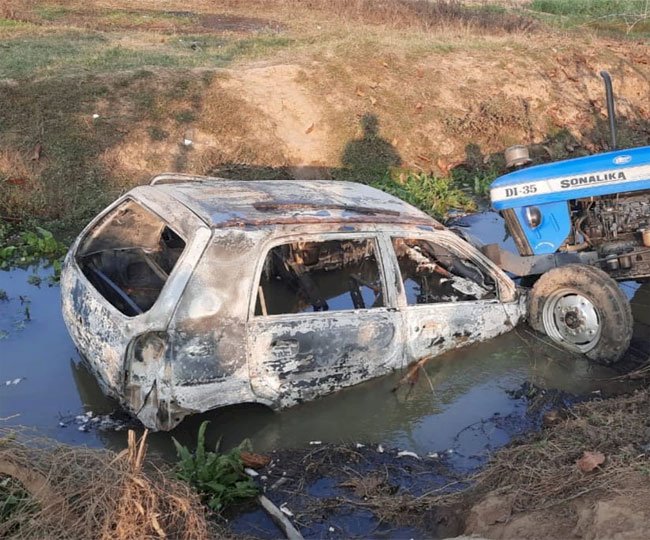 बिहार: आरा में मां सरस्वती की मूर्ति विसर्जन के दौरान युवक को मारी गोली, आक्रोशित भीड़ ने चार वाहनों को फूंका