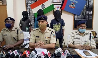 रांची:ज्वेलरी बिजनसमैन से आधा किलो सोना लूटकांड में सात क्रिमिनल अरेस्ट,राजू धानुका मर्डर केस का आरोपी भी था शामिल