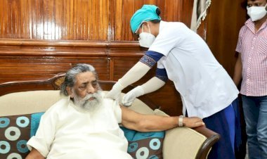 झारखंड:एक्स सीएम शिबू सोरेन ने ली कोरोना वैक्सीन की पहली डोज 