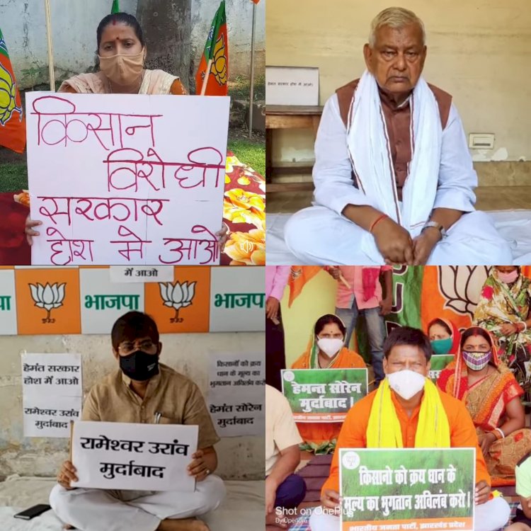 धनबाद: किसानों के समर्थन में बीजेपी का वर्चुअल धरना, झारखंड गवर्नमेंट से धान क्रय का बकाया भुगतान करने की मांग