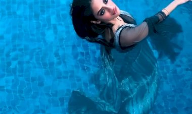 पश्चिम बंगाल: प्रेग्नेंट नुसरत जहां की स्वीमिंग पूल का बोल्ड फोटोशूट वायरल