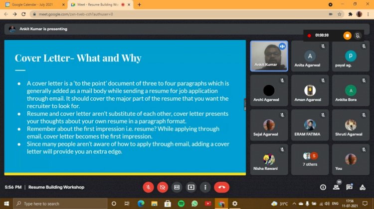 धनबाद: मारवाड़ी युवा मंच के "शिक्षा जागरूकता माह में झरिया समृद्धि शाखा का रेसुमे बिल्डिंग  पर कार्य्रक्रम