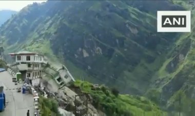 उत्तराखंड: जोशीमठ में भरभराकर ढह गया होटल, कोई हताहत नहीं