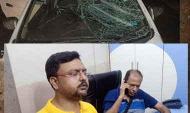 धनबाद: कतरास के फेमस डॉक्टर उमाशंकर सिंह के पुत्र पर जानलेवा हमला, कार डैमेज