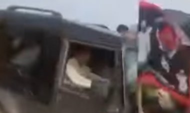 लखीमपुरी खीरी: केंद्रीय गृह राज्यमंत्री का बेटा थार में था,CCTV फुटेज में जीप में बैठते हुए दिखाई दिया आशीष मिश्र