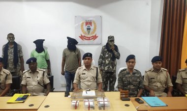 लातेहार: नक्सली संगठन JJMP दो  नक्सली अरेस्ट, कट्टा और गोली बरामद