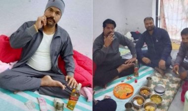 गुमला जेल में हुई क्रिमिनलों की शराब पार्टी का खुफिया कैमरे ने खोला राज