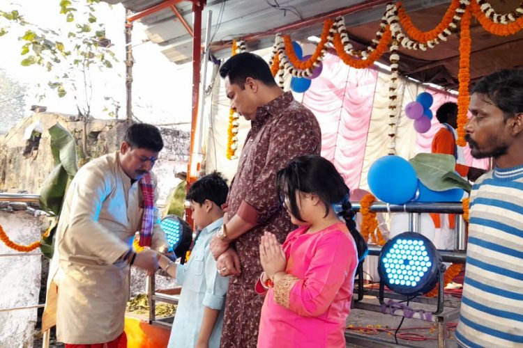 धनबाद सिजुआ संकट मोचन मंदिर में अखंड हरि-कीर्तन में पहुंचे रणविजय