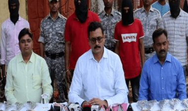 झारखंड एटीएस का बिहार के शेरघाटी में रेड  35 पिस्तौल बरामद चार क्रिमिनल अरेस्ट