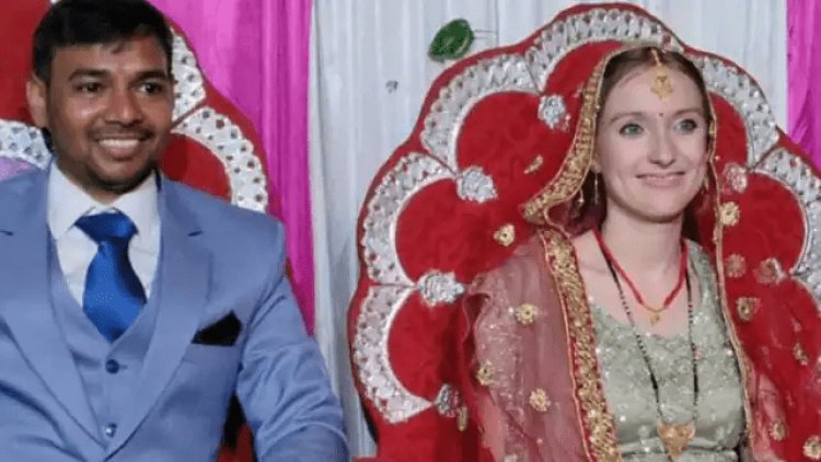 प्रेमी से शादी करने के लिए अकेले ही इंडिया पहुंची जर्मन लड़की, नवादा में हिंदू रीति-रिवाज से लिए सात फेरे शादी