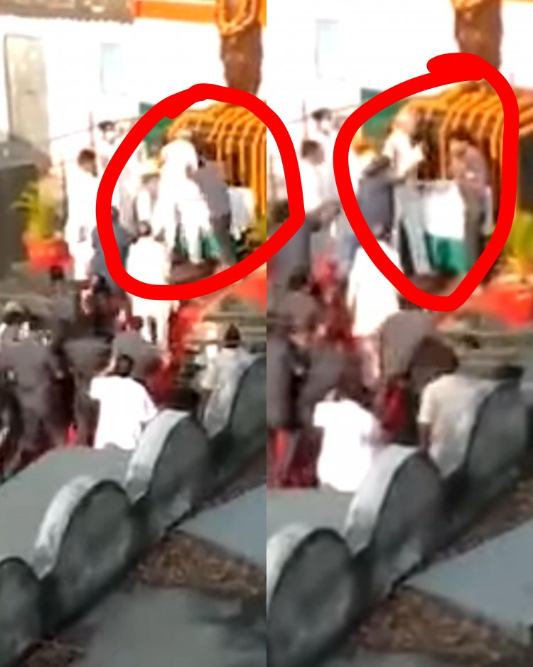 बिहार: नीतीश कुमार के पीठ पर विक्षिप्त युवक ने मुक्का मारा, भीड़ पीटने लगी तो खुद CM ने लोगों को रोका