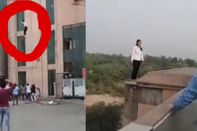 अक्षरधाम मेट्रो स्टेशन पर चढ़ युवकी ने 50 फीट से लगायी छलांग, मौत