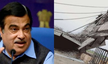 बिहार के भागलपुर में आंधी व धुंध के कारण गिर गया पुल, कारण जान हैरान रह गये सेंट्रल मिनिस्टर नीतिन गडकरी