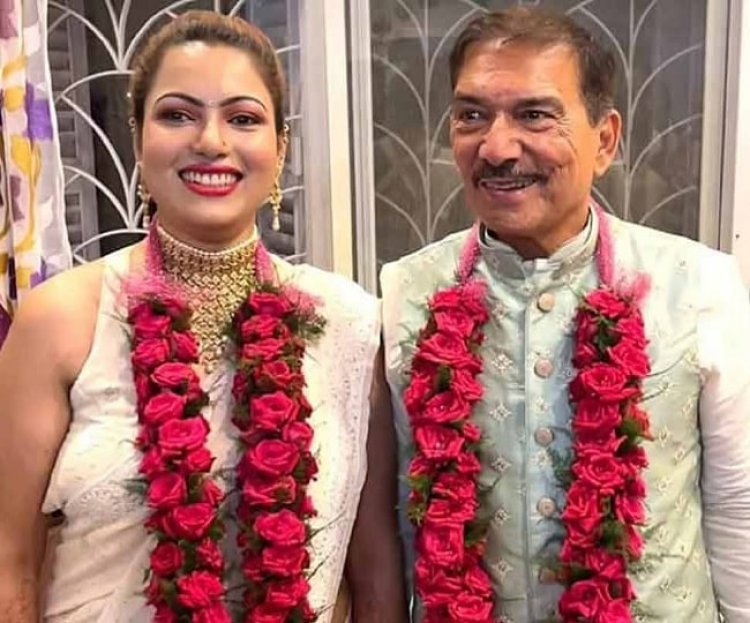 पश्चिम बंगाल: 66 साल के एक्स इंडियन क्रिकेटर अरुण लाल ने अपने से 28 साल छोटी बुलबुल साहा से रचाई शादी