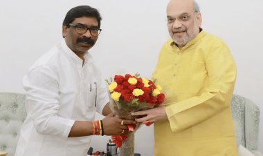 नई दिल्ली: सेंट्रल होम मिनिस्टर अमित शाह से मिले झारखंड के सीएम हेमंत सोरेन