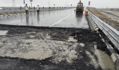 उत्तर प्रदेश: बीजेपी के विकास का नमूना, बुंदेलखंड एक्सप्रेस-वे पर भ्रष्टाचार के बड़े-बड़े गड्ढे निकले : अखिलेश यादव