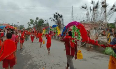 बिहार: 251 फीट के कांवर से 65 कांवरिया आज एक साथ करेंगे बाबा गरीबनाथ का जलाभिषेक