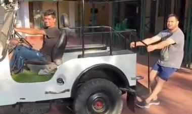 बिहार: तेजस्वी यादव के वर्कआउट वीडियो वायरल, वजन घटाने को गजब का एक्सरसाइज, लगाया जीप में धक्का