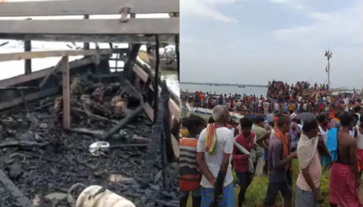 बिहार: पटना में नदी के बीच नाव पर फटा गैस सिलेंडर, बालू के माइनिंग में लगे चार मजदूर जिंदा जले