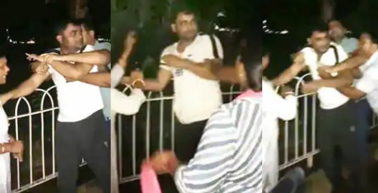 कानपुर: महिला मित्र के साथ कार में रंगे हाथ पकड़े गये BJP लीडर, वाइफ ने रोड पर चप्पलों से की पिटाई