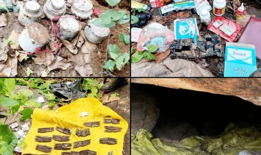 झारखंड: बूढ़ा पहाड़ पर नक्सलियों बंकर से चाइनीज ग्रेनेड समेत 106 से अधिक लैंडमाइंस बरामद