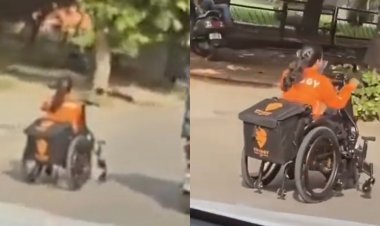 दिव्यांग महिला Swiggy एजेंट का वीडियो वायरल, DCW प्रसिडेंट ने कहा-सलाम है इस जज्बे को