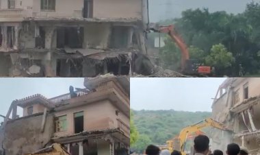 हरियाणा: गुरुग्राम में कुख्यात गैंगस्टर की हवेली पर चला बुलडोजर