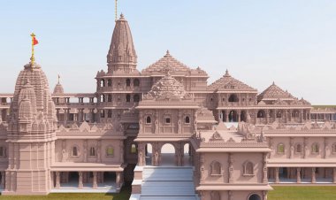 उत्तर प्रदेश : अयोध्या में युद्धस्तर पर  श्री राम मंदिर का निर्माण, पूर्ण आकार की कल्पना के पिक्चर जारी