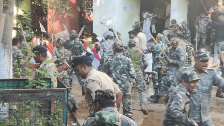 झारखंड: लातेहार में हिंसक हुआ टाना भगतों का प्रर्दशन, पथराव, कई पुलिस कर्मी घायल, अफरा-तफरी