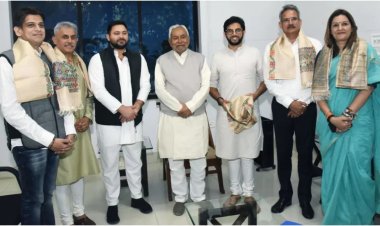 बिहार: CM नीतीश और तेजस्वी से मिले आदित्य ठाकरे, डिप्टी सीएम ने दी लालू यादव की किताब