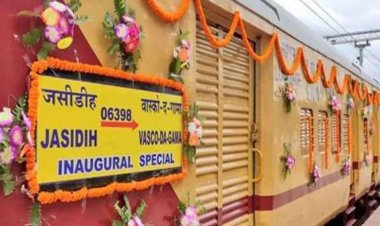 वास्को द गामा-जसीडीह एक्सप्रेस आज और 8 जनवरी को मधुपुर तक ही चलेंगी