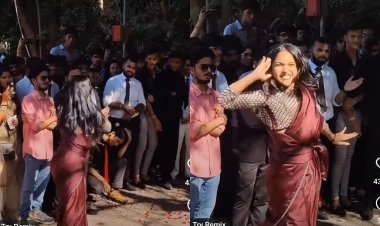 सामी-सामी गाने पर गाने पर पर लड़की ने साड़ी और हील्स में किया डांस, Video वायरल 