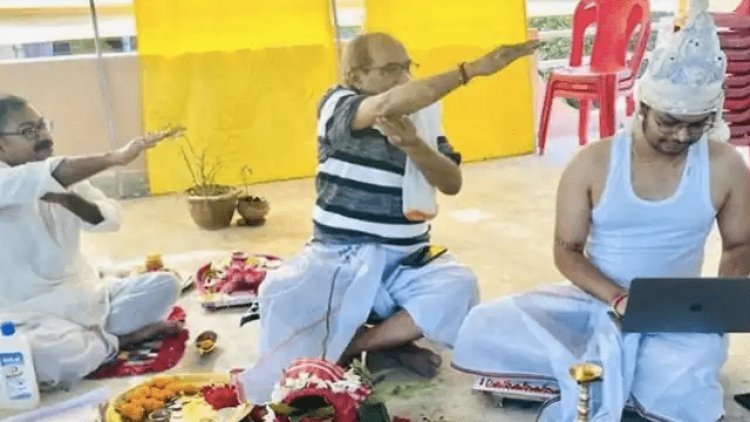 शादी के दिन लैपटॉप पर काम करता दूल्हा, सोशल मीडिया में फोटो वायरल, आ रहे तरह-तरह के कमेंट्स